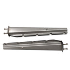 Semi Truck Tapered 30" Stainless Steel Straight Mud Flap Hanger 2 1/2" Bolt