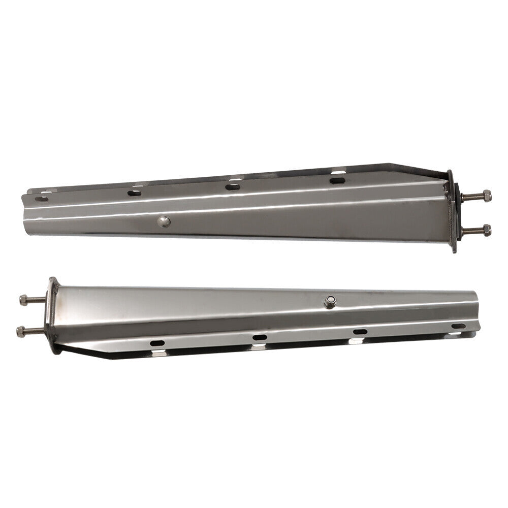 Semi Truck Tapered 30" Stainless Steel Straight Mud Flap Hanger 2 1/2" Bolt