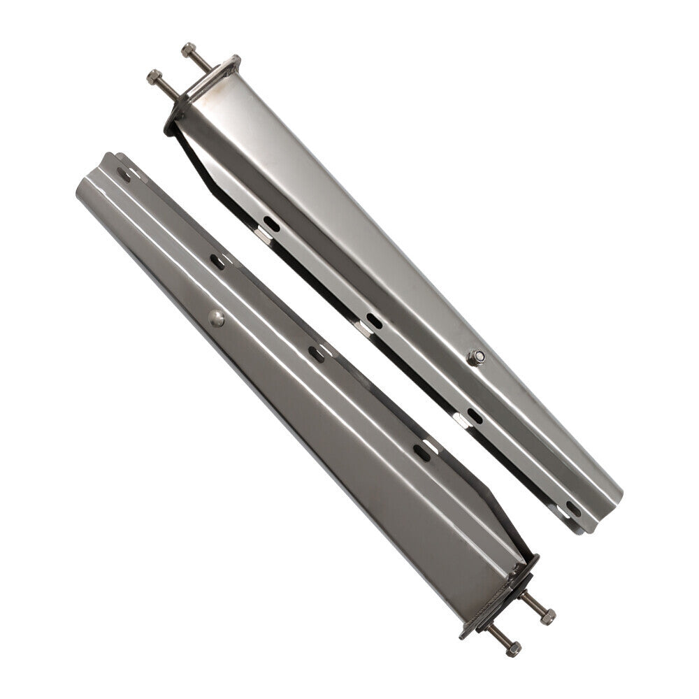 Semi Truck Tapered 30" Stainless Steel Straight Mud Flap Hanger 2 1/2" Bolt