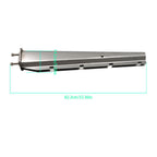 Semi Truck Tapered 30" Stainless Steel Straight Mud Flap Hanger 2 1/2" Bolt