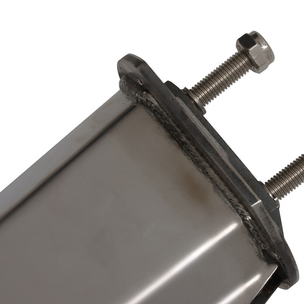 Semi Truck Tapered 30" Stainless Steel Straight Mud Flap Hanger 2 1/2" Bolt