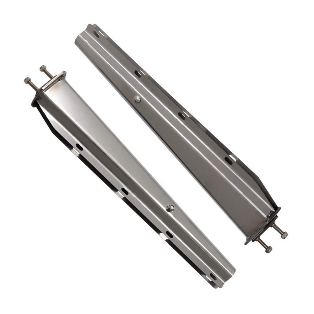Semi Truck Tapered 30" Stainless Steel Straight Mud Flap Hanger 2 1/2" Bolt