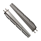 Semi Truck Tapered 30" Stainless Steel Straight Mud Flap Hanger 2 1/2" Bolt