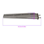 Semi Truck Tapered 30" Stainless Steel Straight Mud Flap Hanger 2 1/2" Bolt