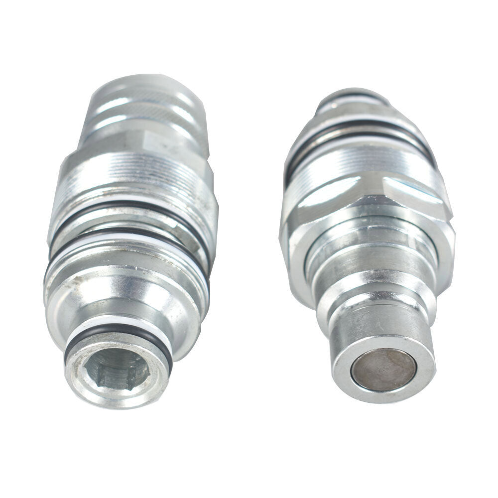Male & Female Flat Face Coupler Kit #6679837 6680018 For Bobcat T250,T300,T320
