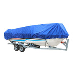 Heavy Duty Waterproof Boat Cover For Trailerable Pontoon / V-Hull Fishing 95"