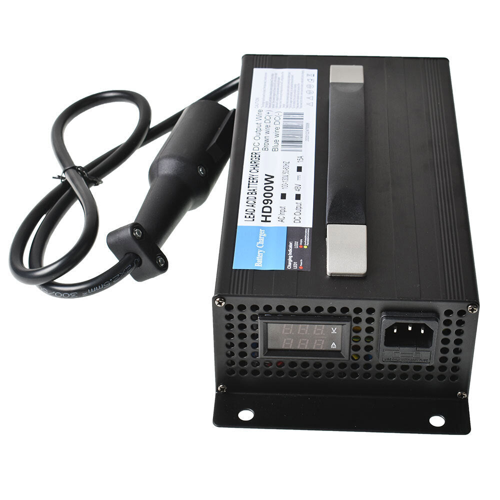 Golf Cart Round 3 Pins Plug 48Volt 15Amp Battery Charger For Club Car