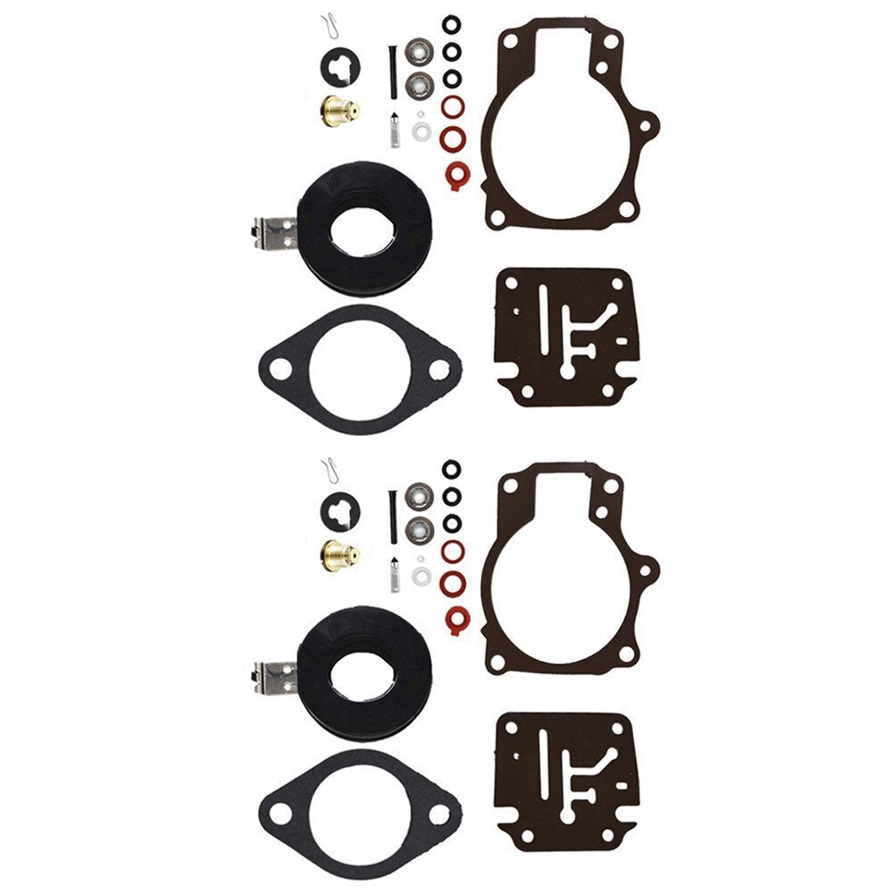 2 Carburetor Rebuild Kit For Johnson Evinrude 70HP 75HP 396701 392061 398729