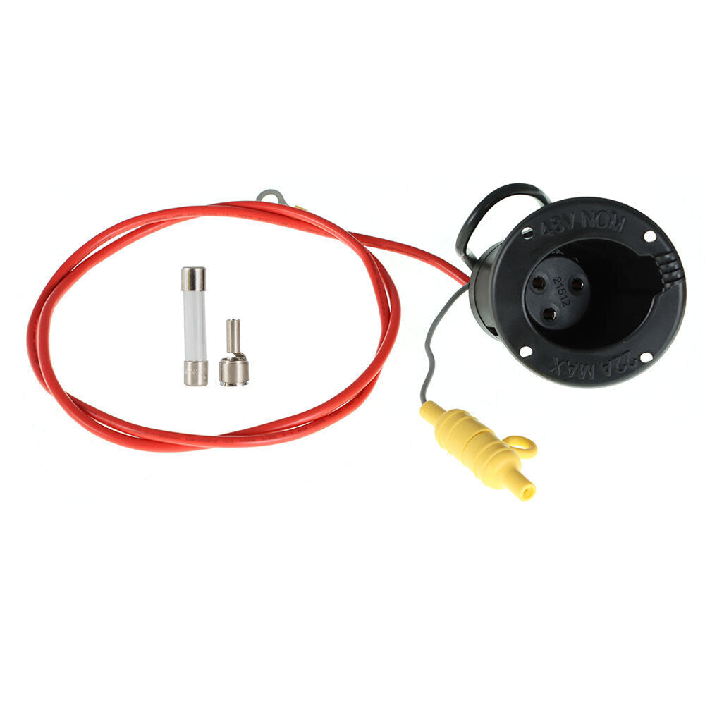 48V Golf Cart DC Charger Receptacle & Fuse Assembly for Club Car 1995+ 101802101