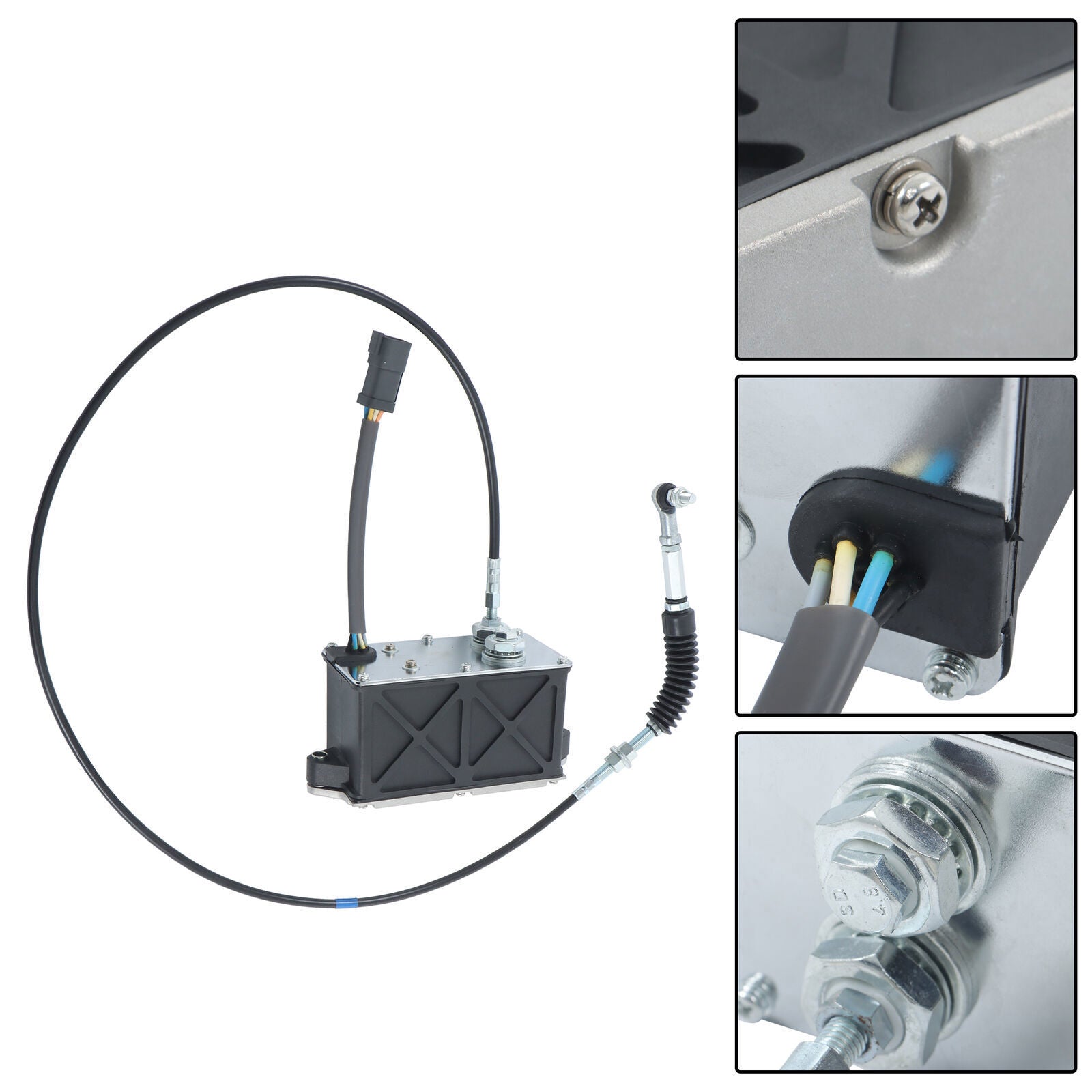 247-5235 Throttle Motor For Caterpillar CAT Single Throttle Cable 6 Pins Plug