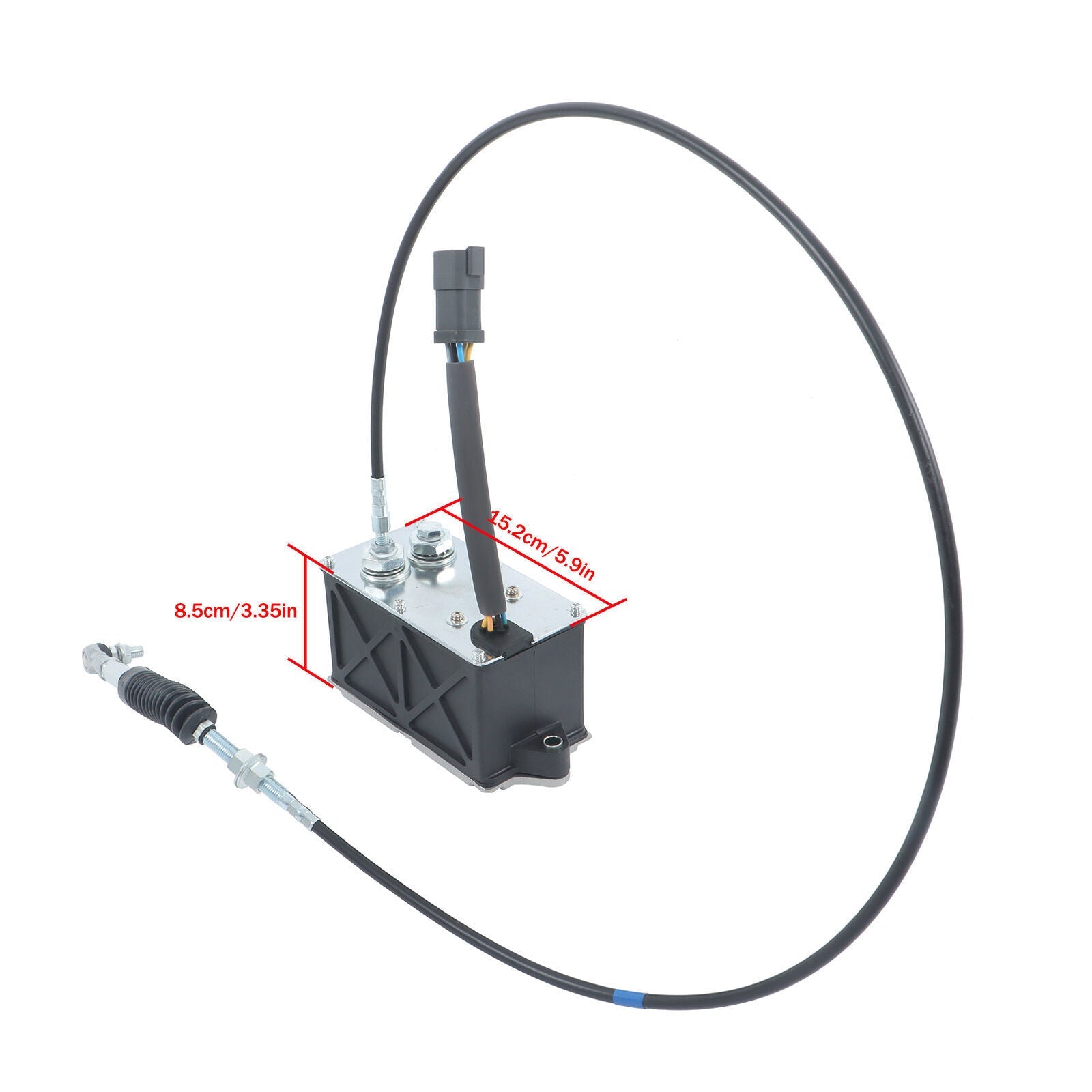 247-5235 Throttle Motor For Caterpillar CAT Single Throttle Cable 6 Pins Plug