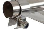 24"x24" Quarter Fender Set Stainless Steel Semi Truck Fit For Semi Truck Fender