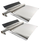 24"x24" Quarter Fender Set Stainless Steel Semi Truck Fit For Semi Truck Fender