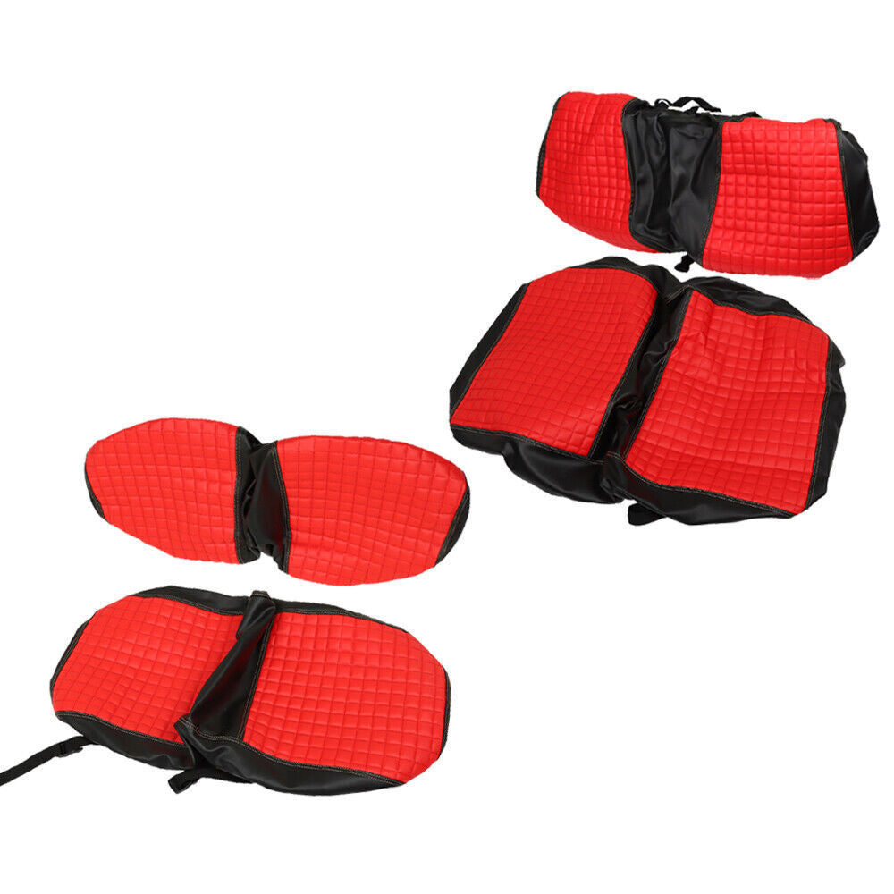 Red Color Front and Rear Seat Covers For E-Z-Go RXV 2008-Up Modles Golf Cart