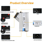 For 2007-up Yamaha Drive DRE G29 3 pin Golf Cart Battery Charger 48V 6A