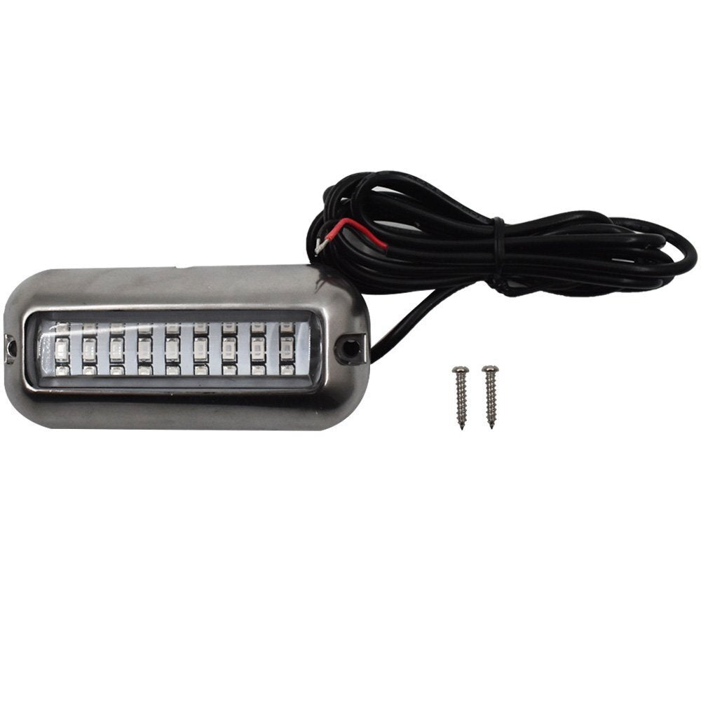 For 3.5" Marine/Boat 27 Blue LED Underwater Pontoon Boat Transom Lights 543693