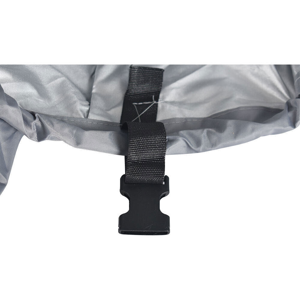 20-22ft V-Hull Boat Cover Runabout Trailerable Fishing Ski Bass Waterproof Grey