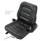 Universal Forklift Seat Fold Down w/ Safety Belt For Tractor Loader Excavator