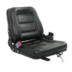 Universal Forklift Seat Fold Down w/ Safety Belt For Tractor Loader Excavator