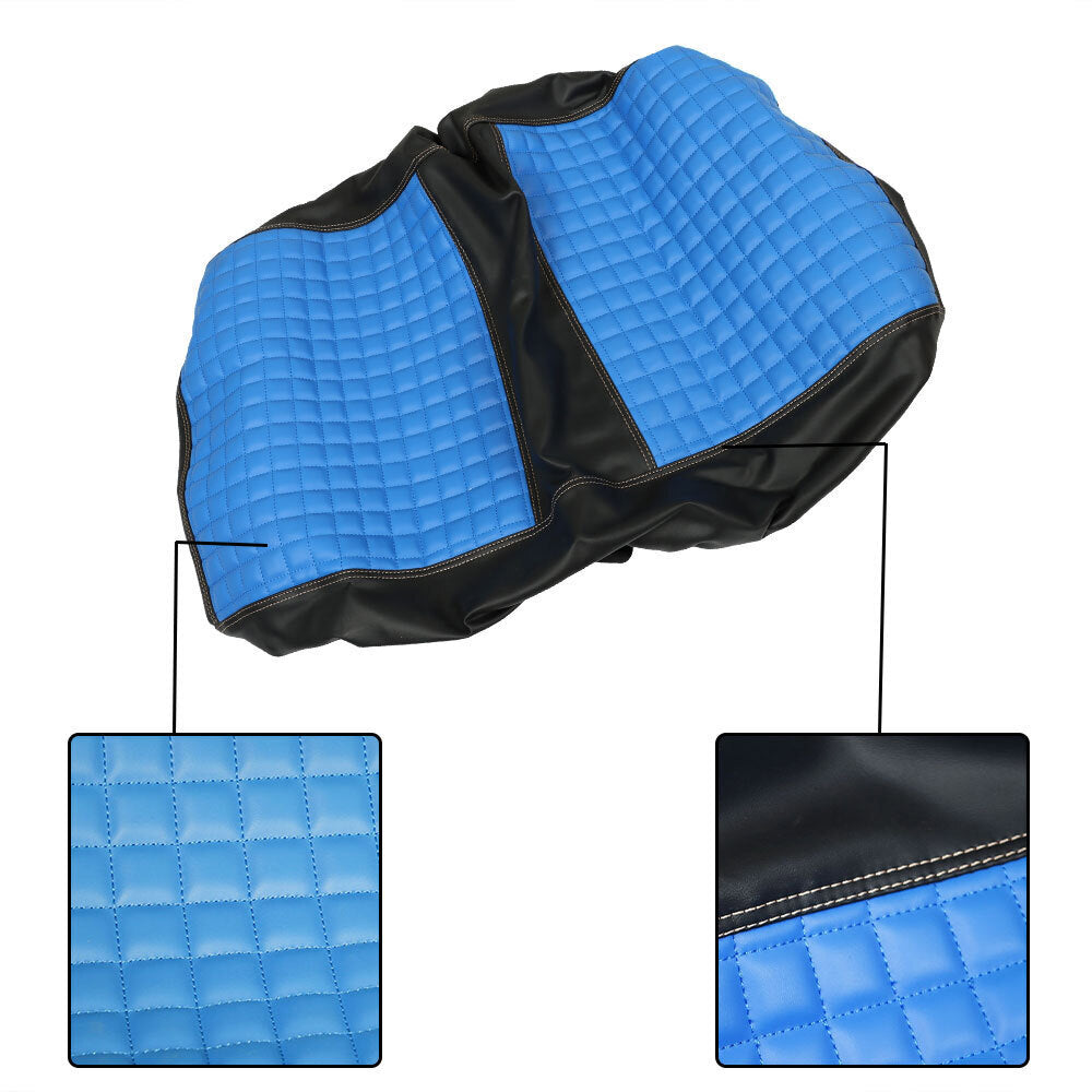Golf Cart Front Seat Cover Fits For Club Car DS Models-No Need Staple Blue Color