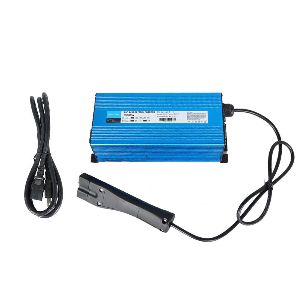Golf Carts With Trickle Charge 48V 10A Battery Charger For E-Z-Go RXV - Blue