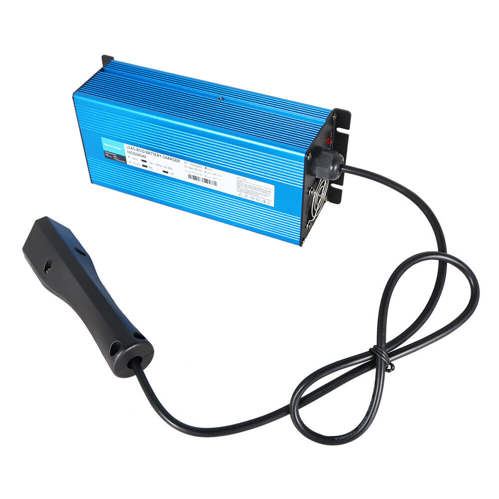 Golf Carts With Trickle Charge 48V 10A Battery Charger For E-Z-Go RXV - Blue