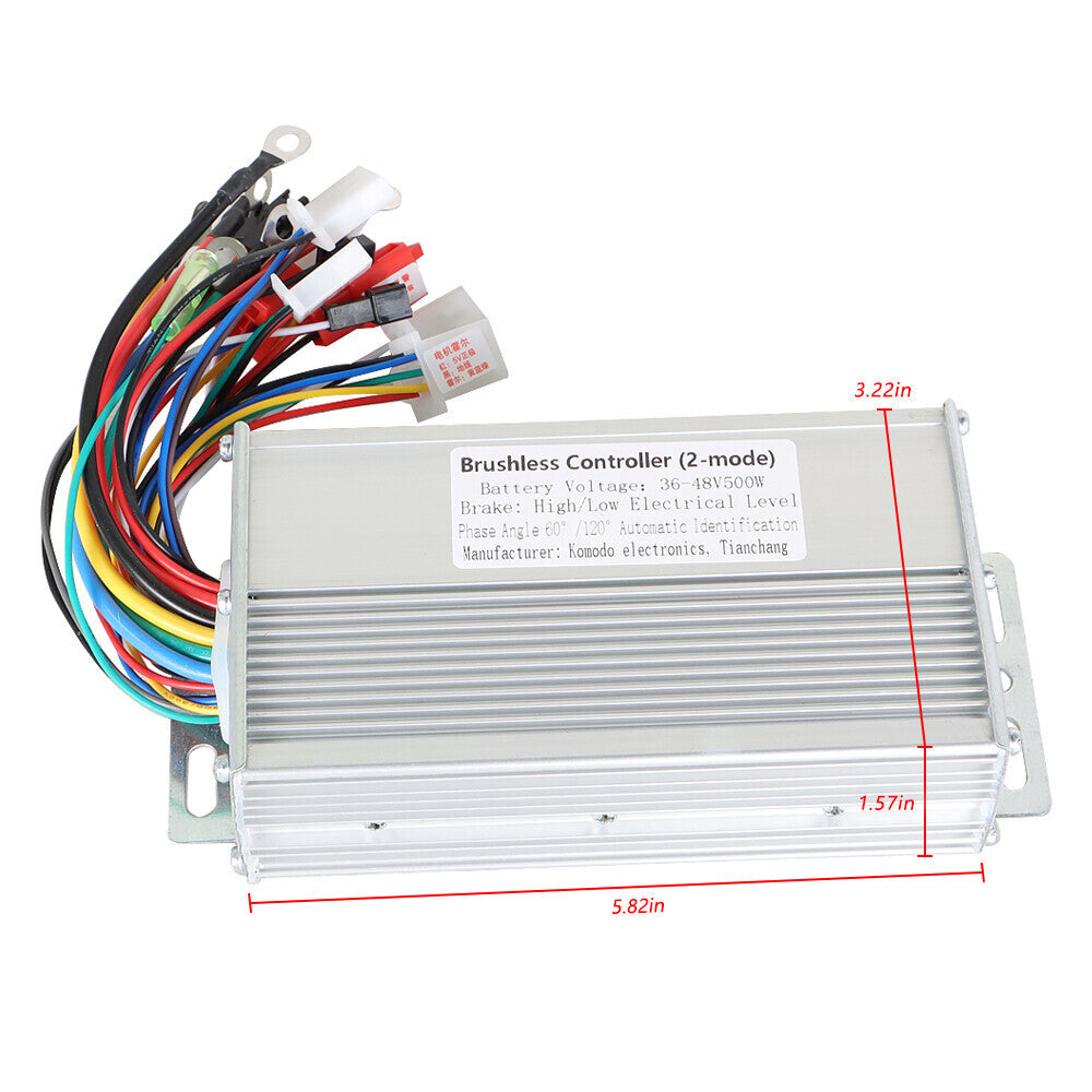 36/48V 500W Electric Bicycle E-bike Scooter Brushless DC Motor Speed Controlls