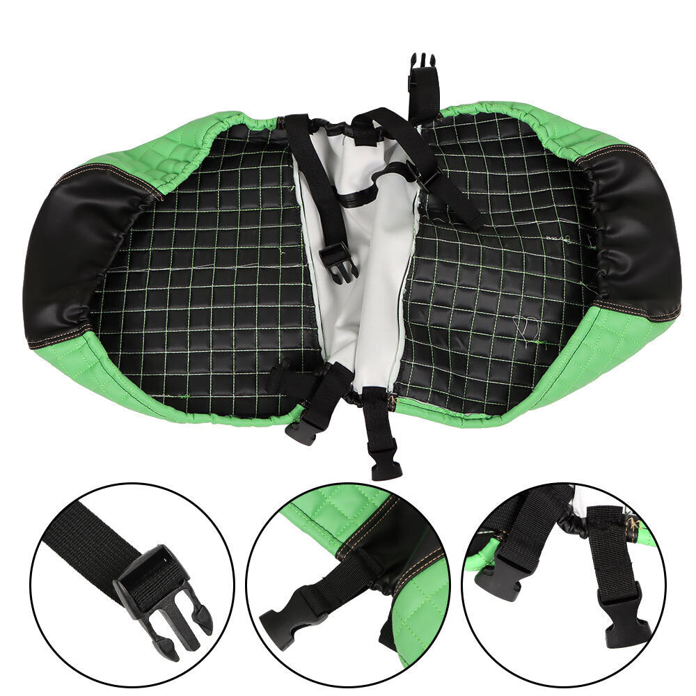 Front & Rear Seat Covers For Club Car DS 2000.5-Up Golf Carts Green