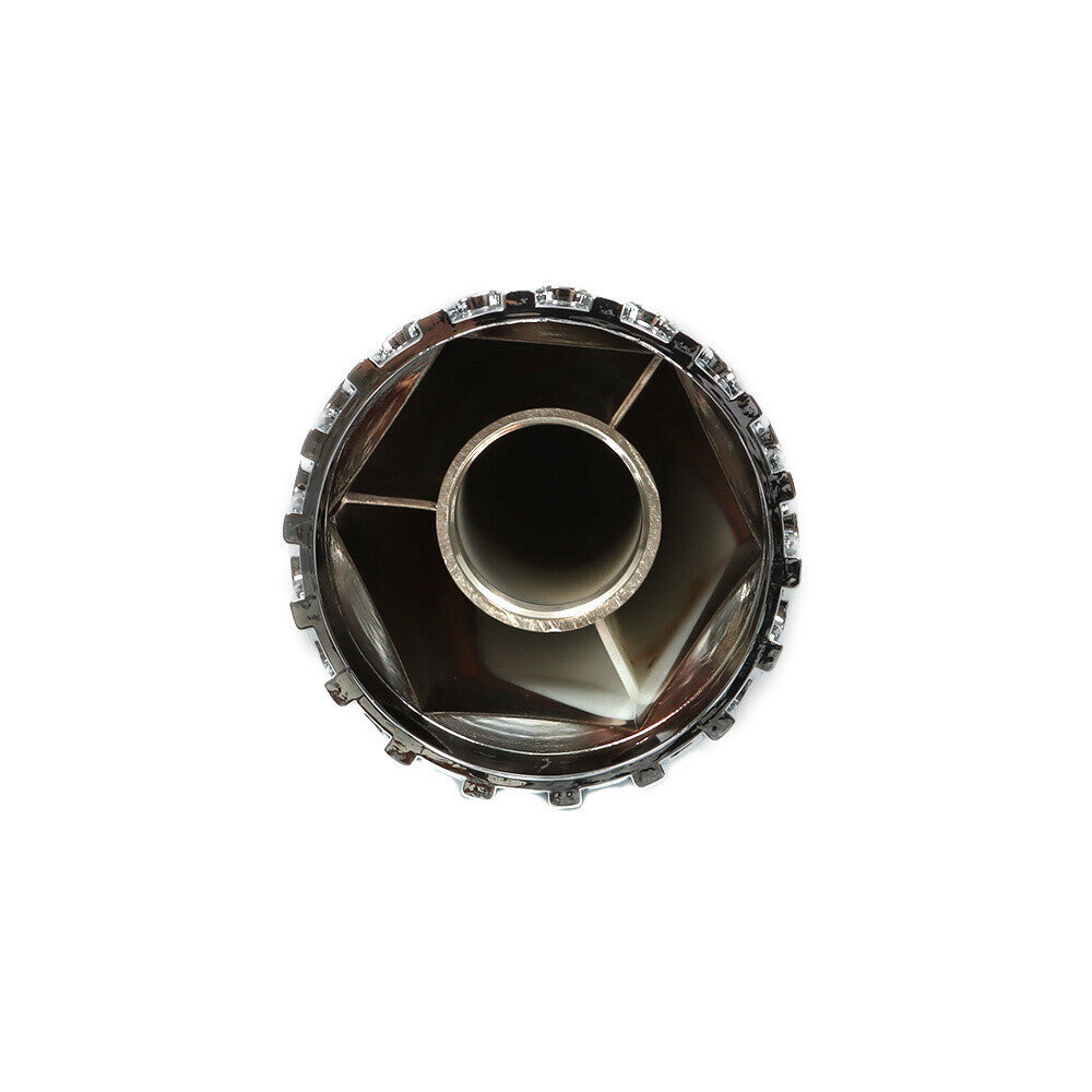 Chrome Semi Truck Hub Cover Wheel Set Rear 33mm Nut Covers Spiked Removable Caps