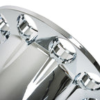 Chrome Semi Truck Hub Cover Wheel Set Rear 33mm Nut Covers Spiked Removable Caps