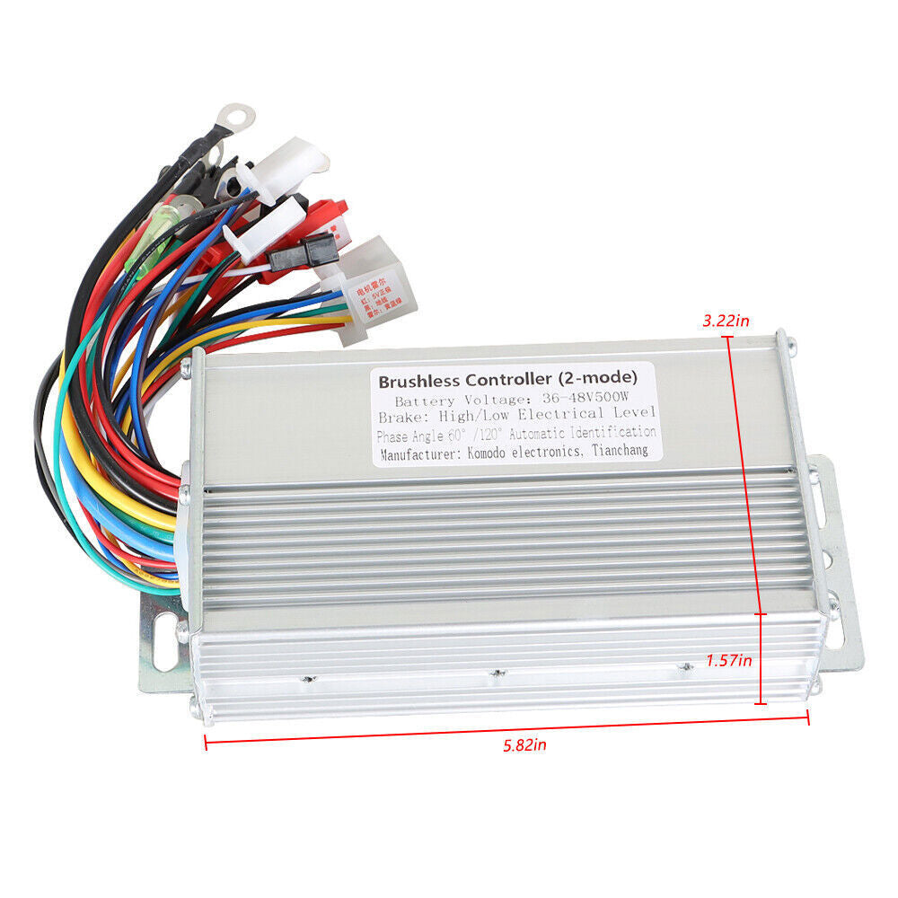 Electric Bicycle E-bike DC Motor Speed Controll Scooter Brushless 36/48V 500W US