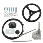 12FT SS13712 Boat Rotary Steering System Outboard Kit & 12Ft Marine Cable US