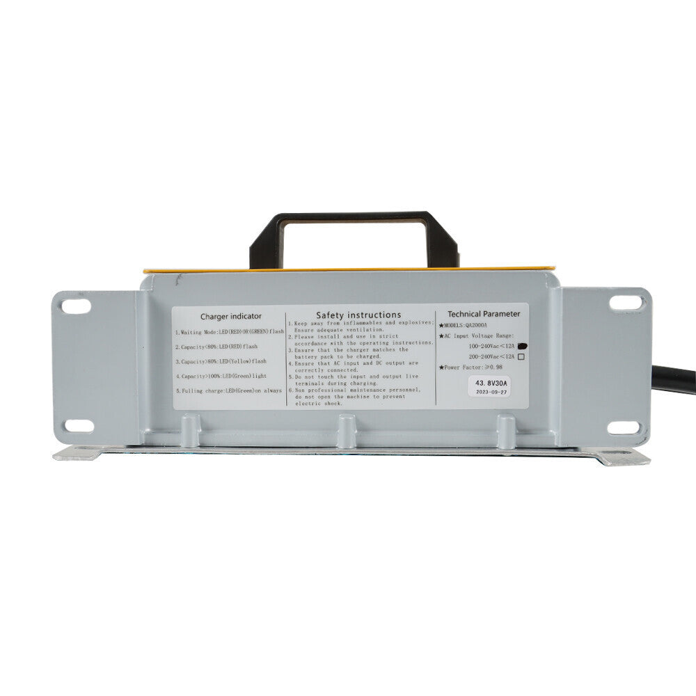 43.8Volt IP67 Lithium LiFePO4 Golf Battery Charger 30Amps (@110 VAC / 220 VAC)