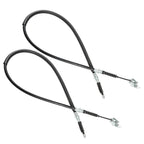 2Pcs For Club Car DS 2000+ Models Brake Cable Kit Driver&Pass Side -Pins&Clips