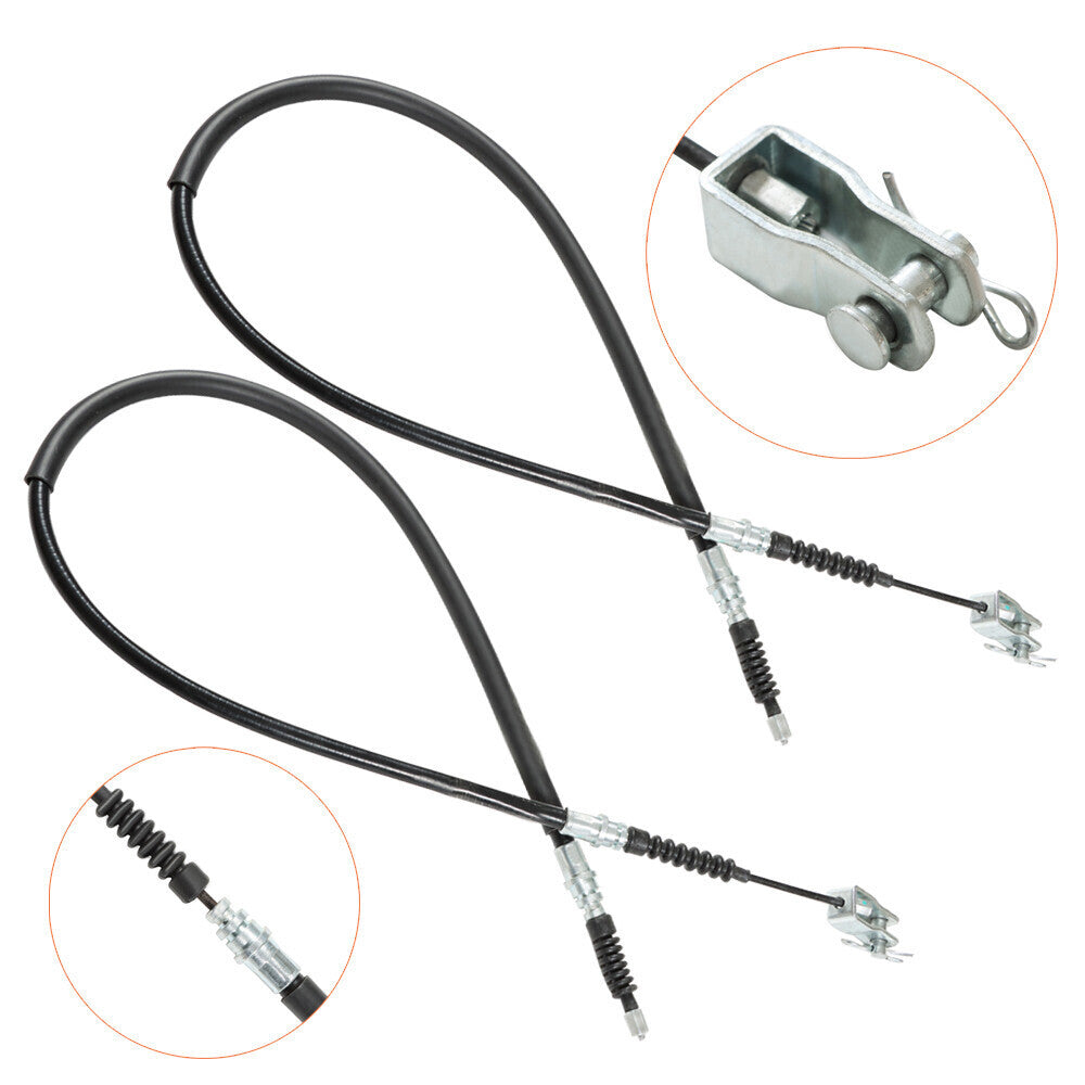 2Pcs For Club Car DS 2000+ Models Brake Cable Kit Driver&Pass Side -Pins&Clips