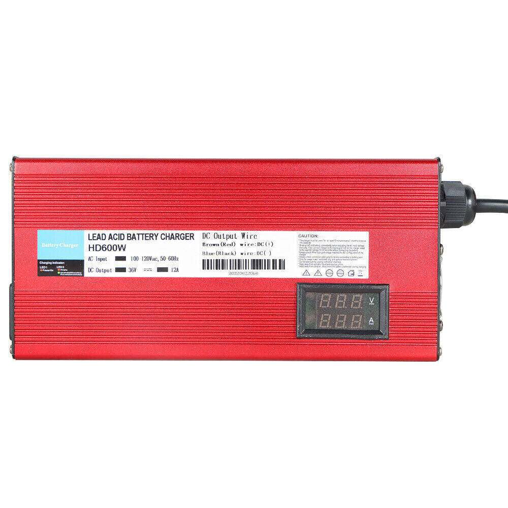 36 Volt 12 Amp Anderson SB-50 Style Plug Battery Charger For EZGO Golf Cart