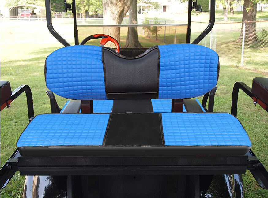 Blue Color For E-Z-GO Medalist TXT Front & Rear Seat Covers(Set Of 4) 1994-2013