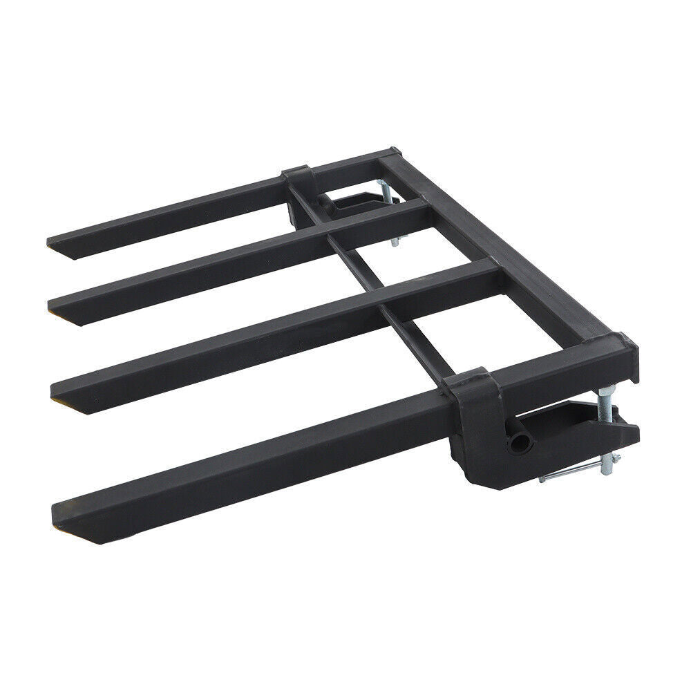 Clamp on Heavy Debris Fork for Tractor Skid Steer Buckets Universal 2500lbs 42"