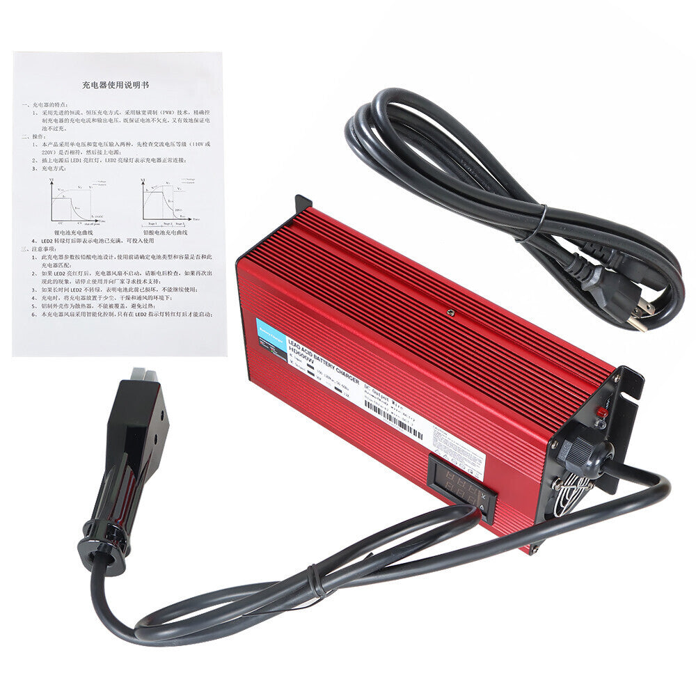 Golf Carts Battery Charger For E-Z-Go Anderson SB-50 Plug  36volt 12amp