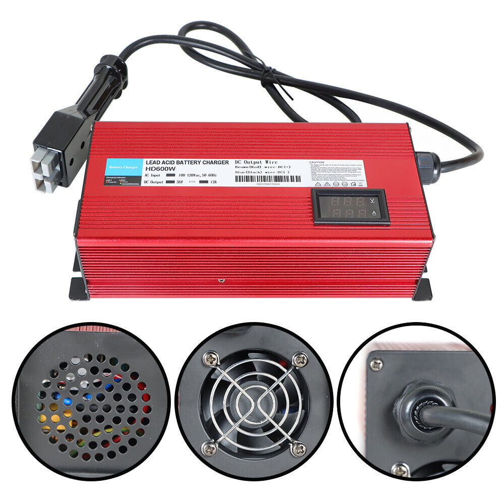 Golf Carts Battery Charger For E-Z-Go Anderson SB-50 Plug  36volt 12amp