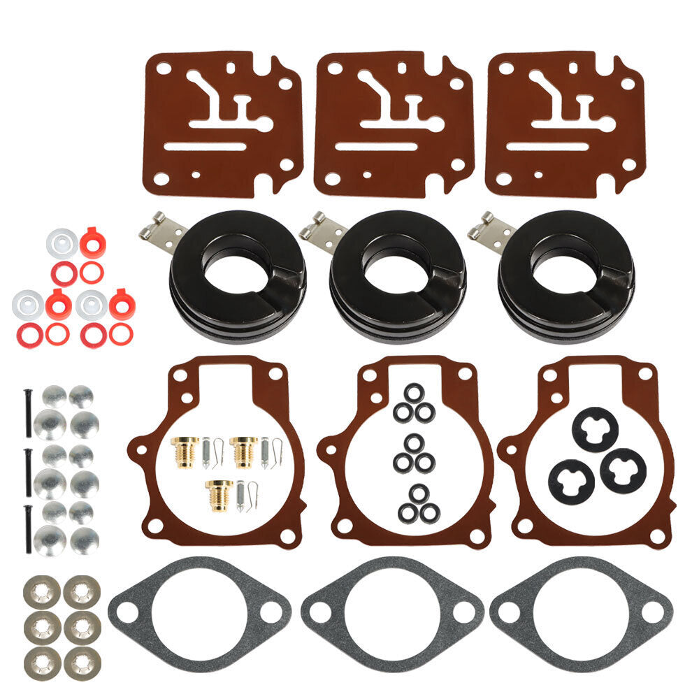 3× Carburetor Repair Kit For Johnson Evinrude 396701 25 28 30 40 45 48 50 55HP