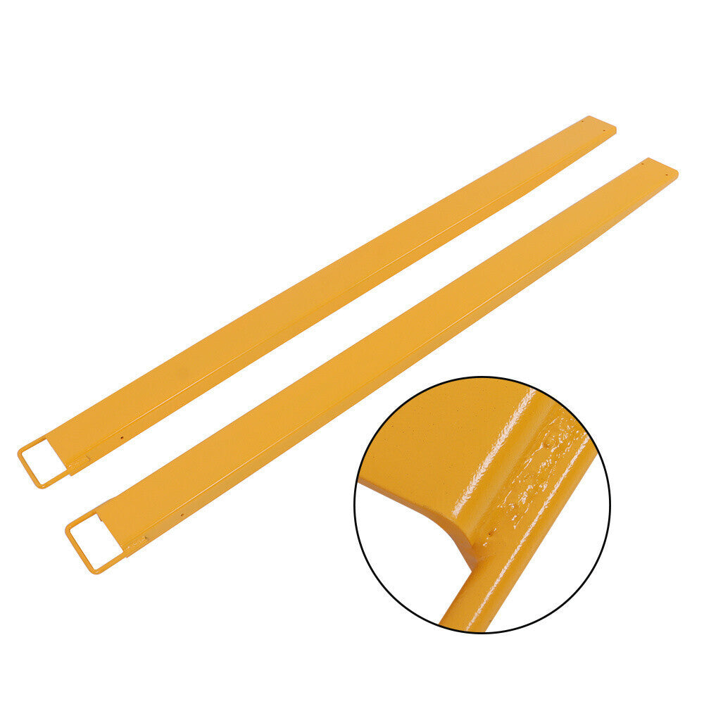 84 * 4.5 Inch Pallet Fork Extension Heavy Duty Steel Pallet Fork Extensions