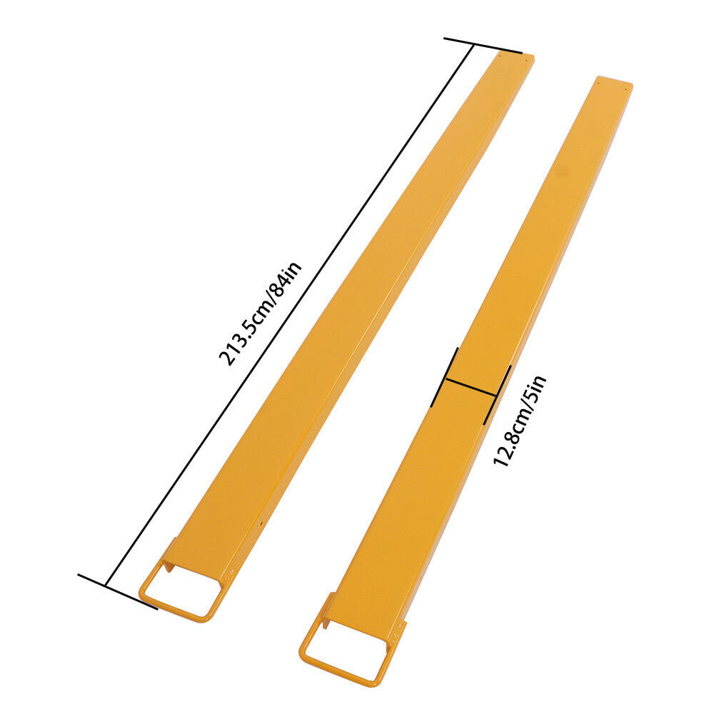 84 * 4.5 Inch Pallet Fork Extension Heavy Duty Steel Pallet Fork Extensions