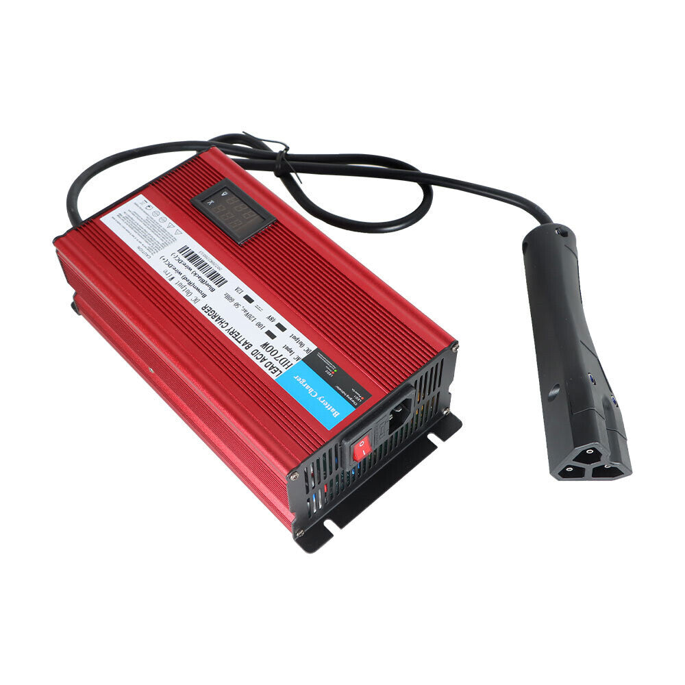 48V 12A 3 Pin Style Plug Charger For E-Z-GO RXV 2008+ and TXT 2004+ Golf Cart