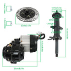 40" Rear Axle kit Differential Electric Motor Wheel Hub Go Kart Trike Quad ATV