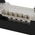 2Pcs Red & Black 48V Busbar Bus Bar Power Distribution 150A 6 Way Terminal Block