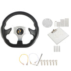 For Ezgo And Yamaha Golf Cart Carbon Fiber Steering Wheel+Score Card Holder