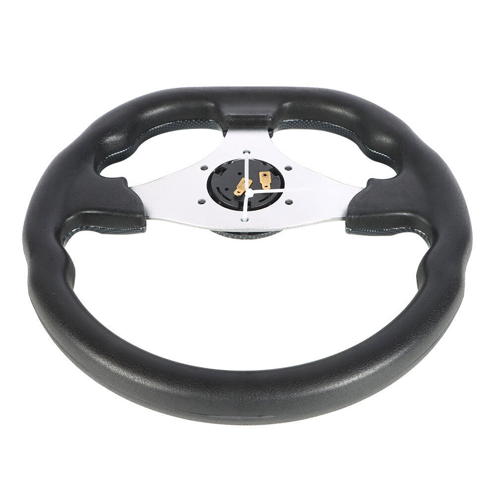 For Ezgo And Yamaha Golf Cart Carbon Fiber Steering Wheel+Score Card Holder
