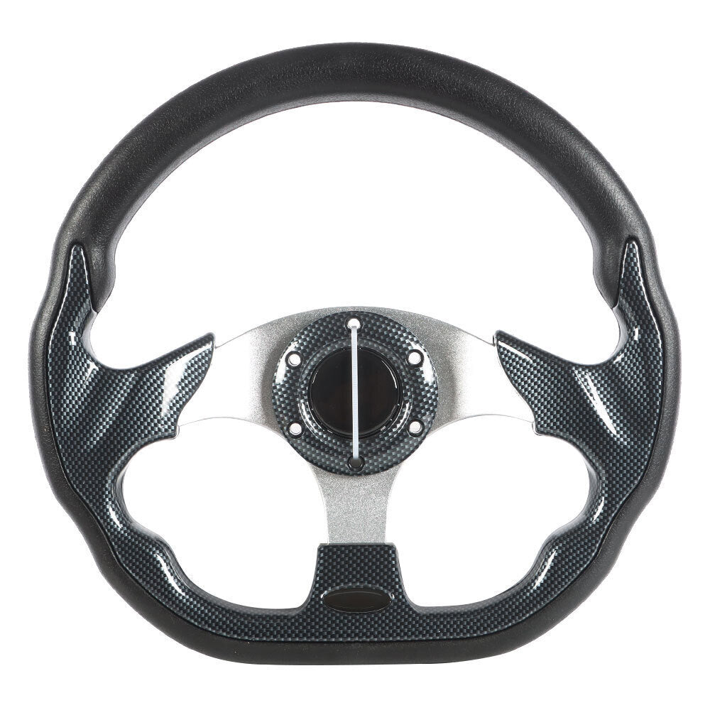 For Ezgo And Yamaha Golf Cart Carbon Fiber Steering Wheel+Score Card Holder