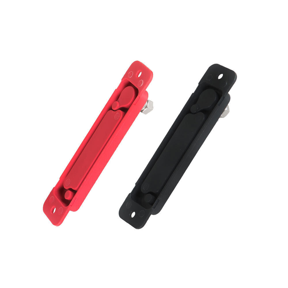 4 Set DC Bus Bar Power Distribution Block 12Point Busbar 180A12V Black & Red